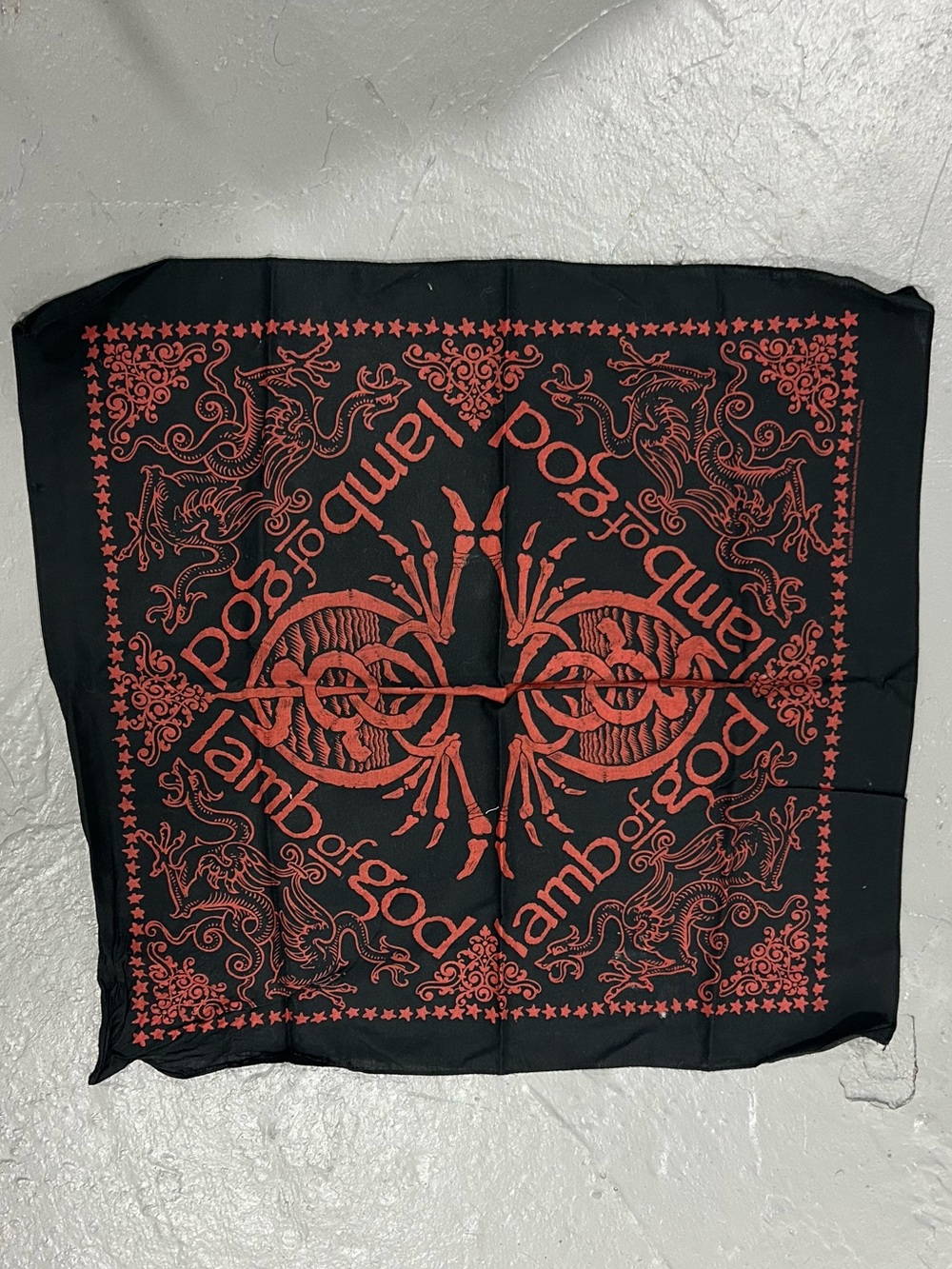 Black & Red Bandana Scarf - Men's Accessory